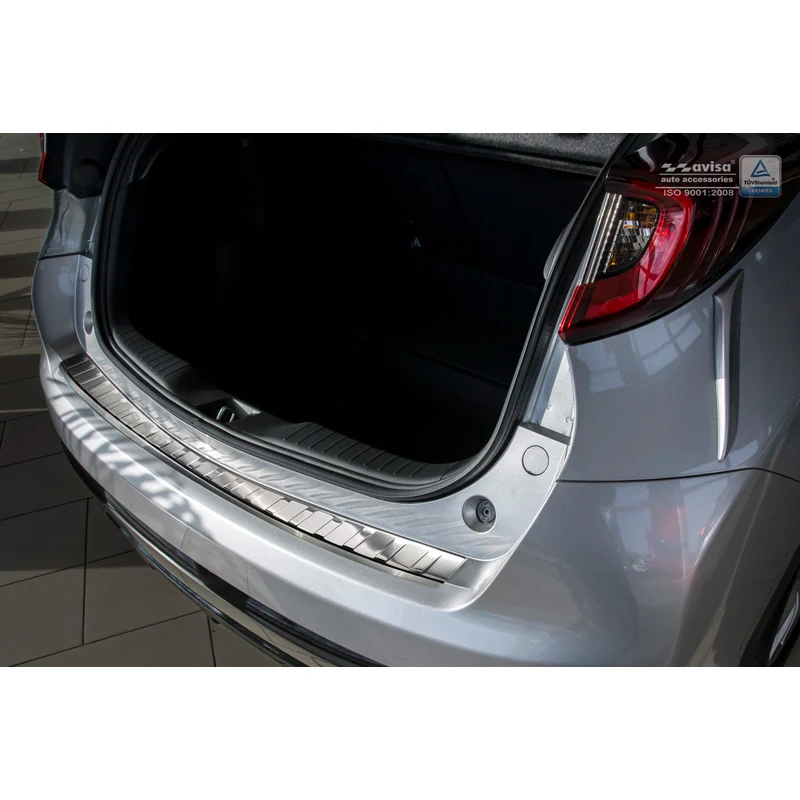 Avisa, Bakre stötfångarskydd, Rostfritt stål, passar Honda Civic IX 5-dörrars Facelift 2015- 'Ribs'