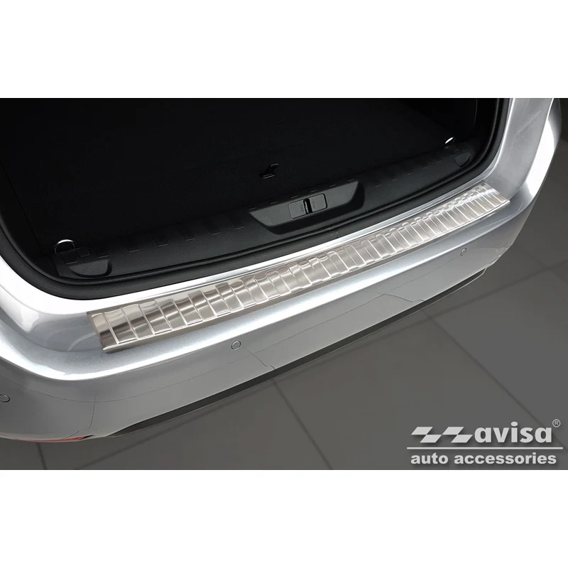 Avisa, Bakre stötfångarskydd, Rostfritt stål, passar Peugeot 308 II SW 2013-2017 & Facelift 2017-2021 'Revben'