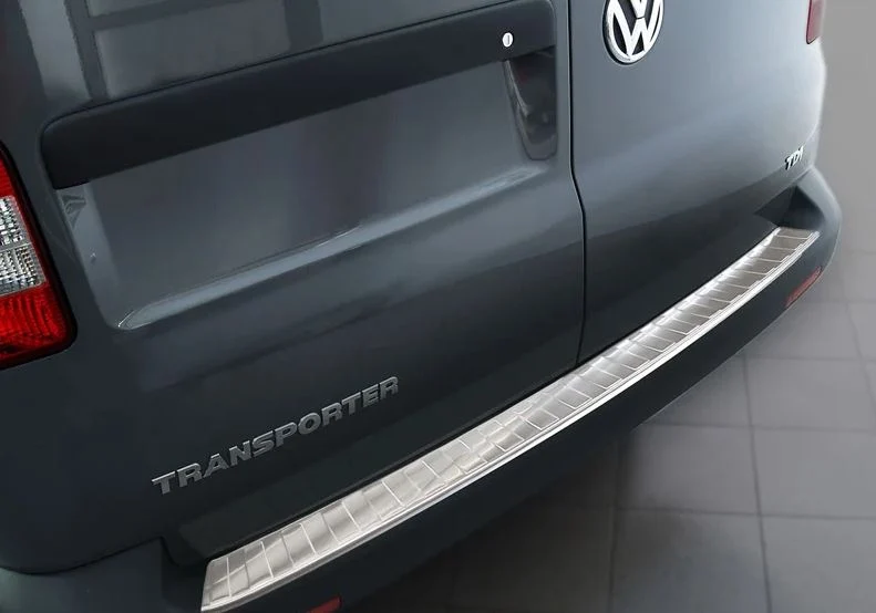 Avisa, Bakre stötfångarskydd, Rostfritt stål, passar VW Transporter T5 2003-2015 (alla) & T6 2015- / FL 2019- (med bakdörrar) 'XL' 'Revben'