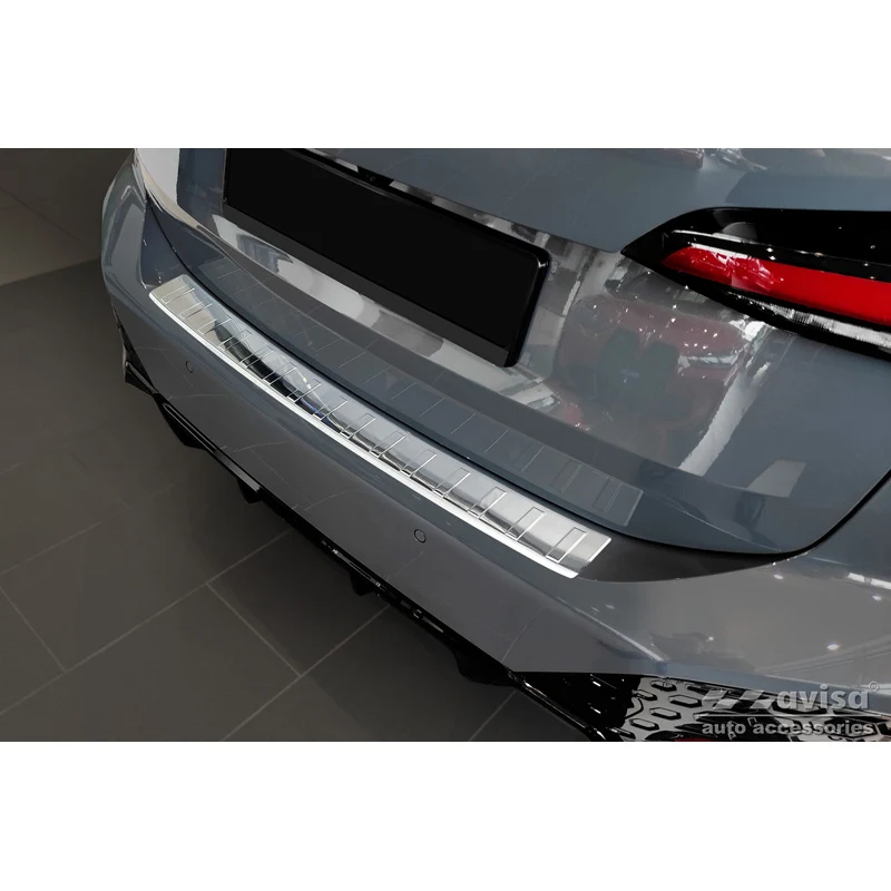 Avisa, Bakre stötfångarskydd, Rostfritt stål, passar BMW 2-Series Active Tourer U06 M-paket 2021- 'Revben'