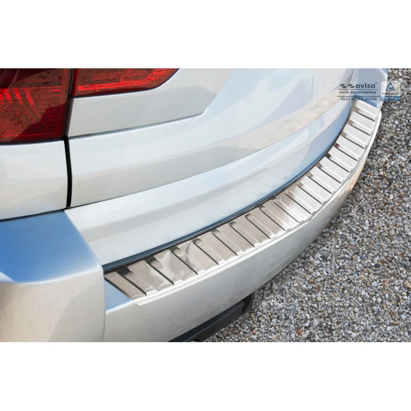 Avisa, Bakre stötfångarskydd, Rostfritt stål, passar BMW X3 (E83) Facelift 2006-2010 'Revben'
