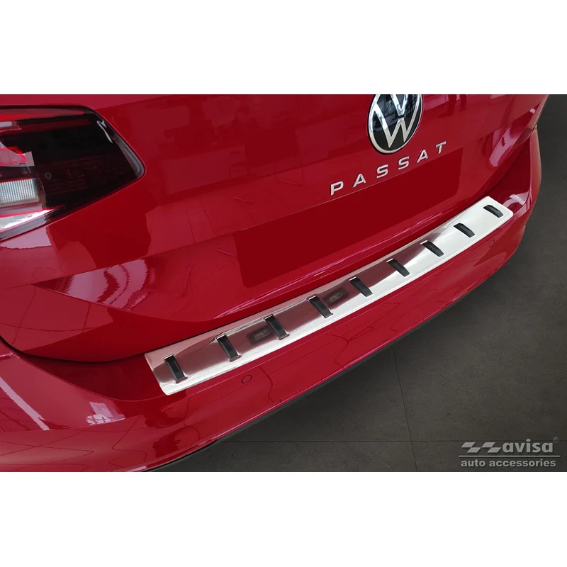 Avisa, Bakre stötfångarskydd, Rostfritt stål, passar Volkswagen Passat Variant 2014-2019 & Facelift 2019-2023 (inkl. R-Line/Alltrack) 'STRONG EDITION'