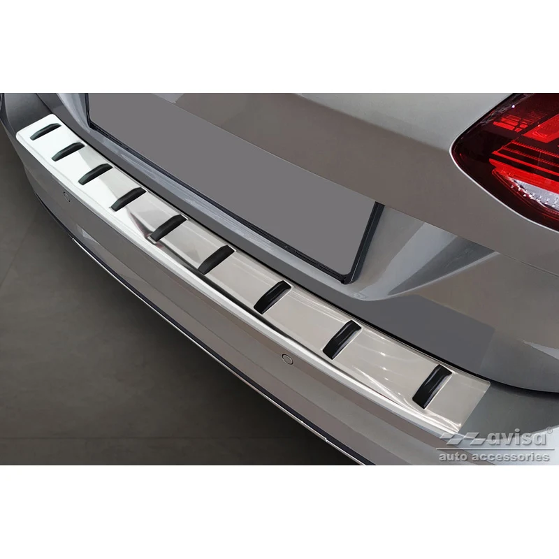 Avisa, Bakre stötfångarskydd, Rostfritt stål, passar Volkswagen Golf VII Variant Facelift 2017-2019 (inkl. R-Line & Alltrack) 'STRONG EDITION'