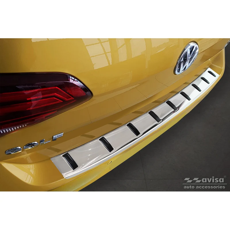 Avisa, Bakre stötfångarskydd, Rostfritt stål, passar Volkswagen Golf VII HB 3/5 dörrar 2012-2017 & Facelift 2017-2019 'STRONG EDITION'