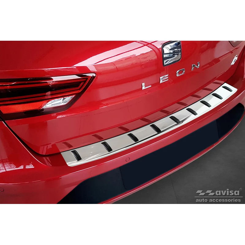 Avisa, Bakre stötfångarskydd, Rostfritt stål, passar Seat Leon ST (5F) 2013-2017 & Facelift 2017-2020 'STRONG EDITION'
