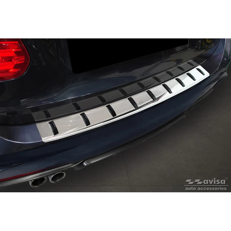 Avisa, Bakre stötfångarskydd, Rostfritt stål, passar BMW 3-serie (F31) Touring (inkl. M-pack) 2012-2015 & Facelift 2015-2019 'STRONG EDITION'