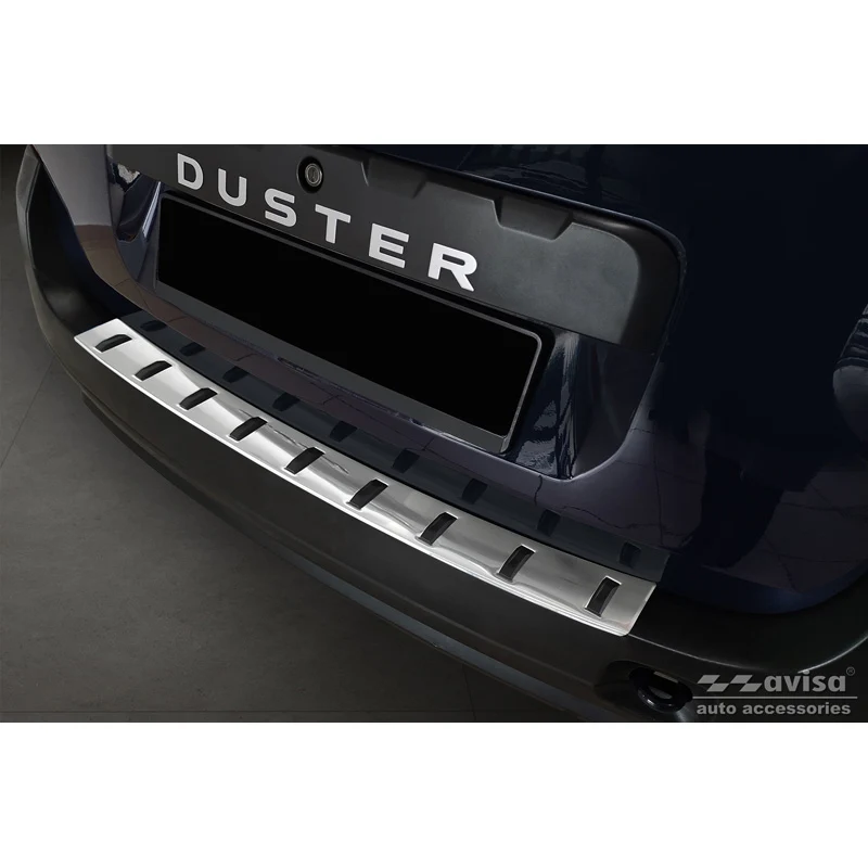 Avisa, Bakre stötfångarskydd, Rostfritt stål, passar Dacia Duster 2010-2013 & Facelift 2013-2017 'STRONG EDITION'