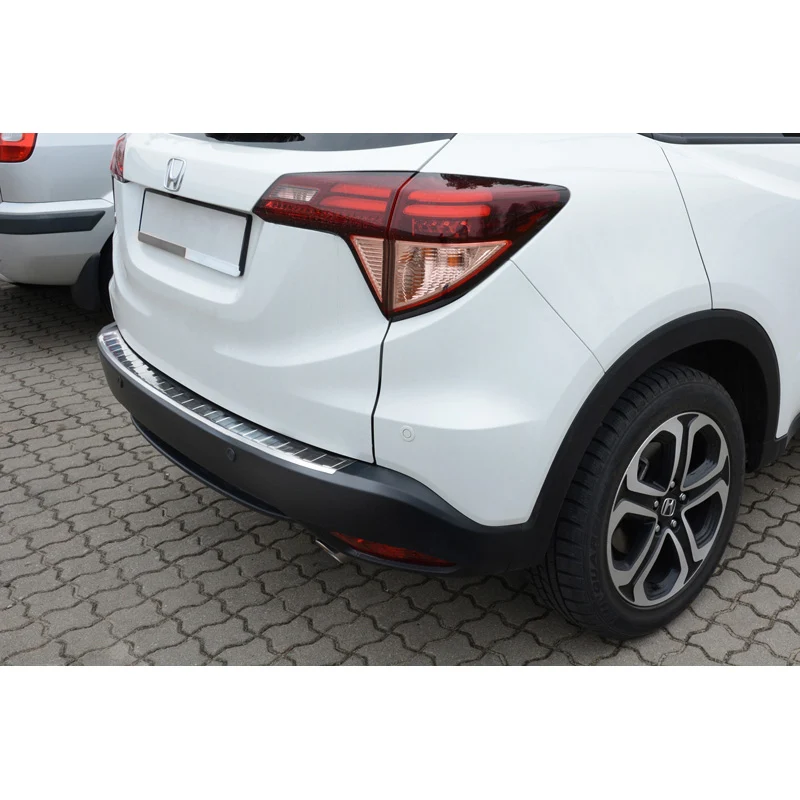 Avisa, Bakre stötfångarskydd, Rostfritt stål, passar Honda HR-V 2015-2018 & FL 2018- Exkl. HR-V 2020 Sport "Revben"