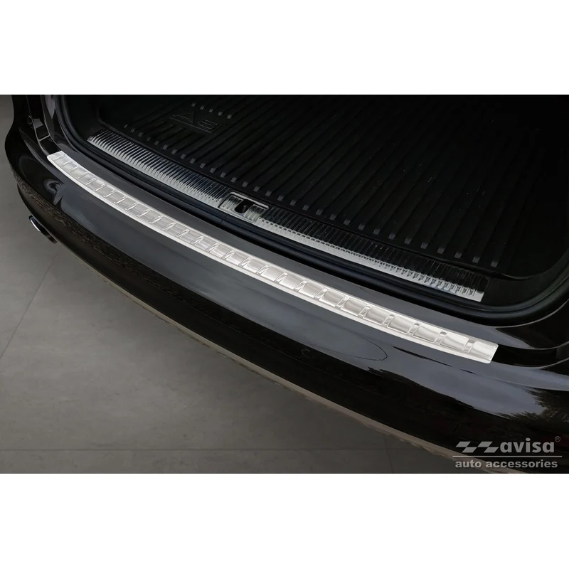 Avisa, Bakre stötfångarskydd, Rostfritt stål, passar Audi A6 Allroad 2011-2018 'Ribs'
