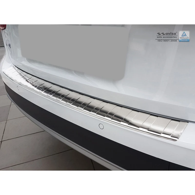 Avisa, Bakre stötfångarskydd, Rostfritt stål, passar Audi A4 B9 Allroad 2015-2019 & FL 2019- 'Revben'