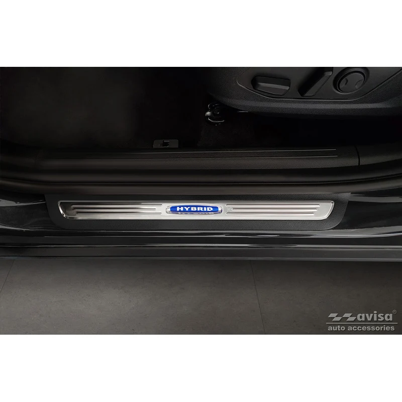 Avisa, Tröskelskydd, Rostfritt stål, passar Kia Sportage V 2021- 'Hybrid' - 2 delar