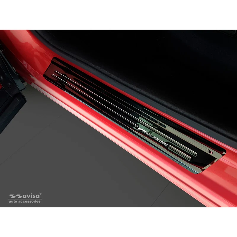Avisa, Tröskelskydd, Svart, Rostfritt stål, passar Honda CR-V (CW) 2018- 'Special Edition' - 4 delar