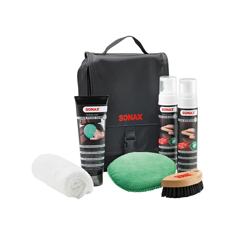 SONAX, Premium Class Leather Care Set - Rengöring och underhåll