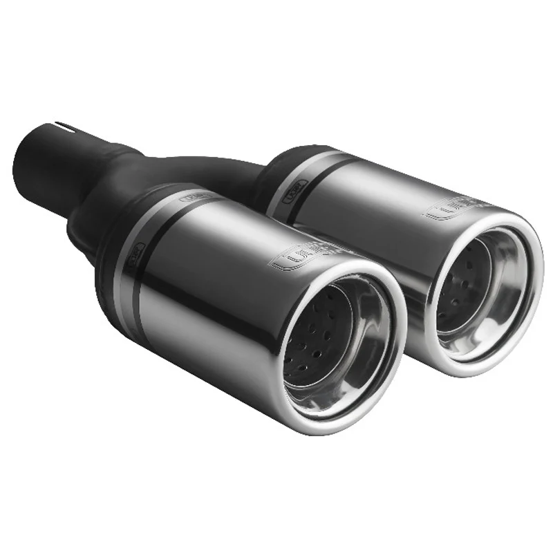 Ulter Sport, Ändrör - Dubbel rund Ø80mm - Längd 200mm - Installation ->50mm - Inox