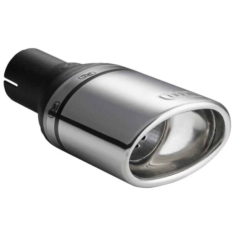 Ulter Sport, Ändrör - Oval 120x80mm Sned - Längd 120mm - Installation ->50mm - Inox