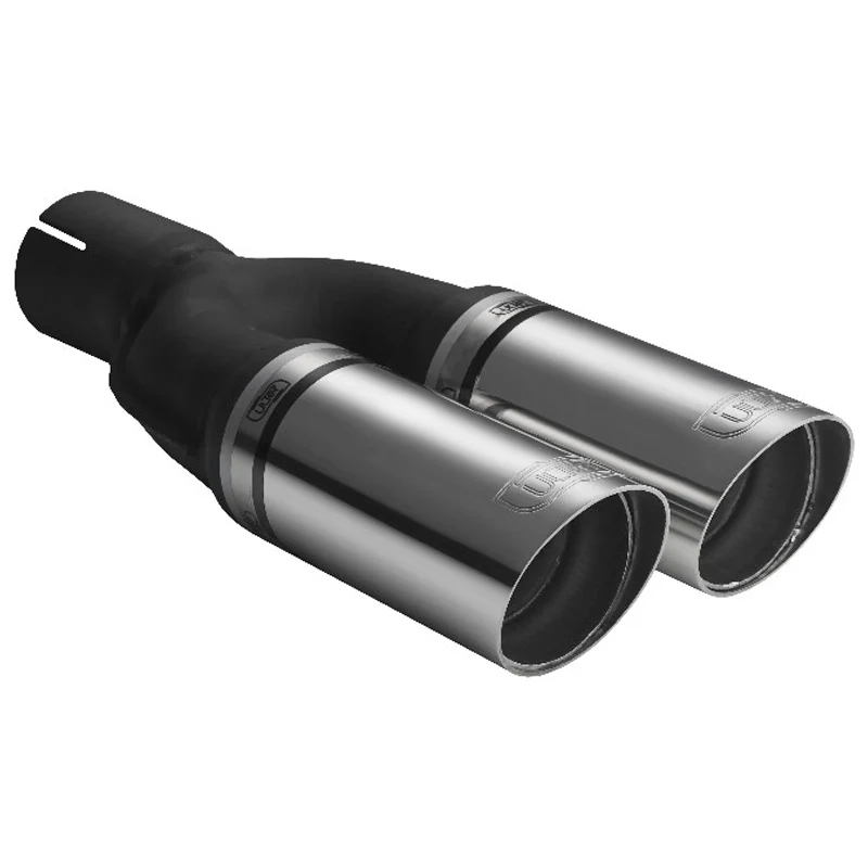 Ulter Sport, Ändrör - Dubbel rund Ø60mm Race - Längd 220mm - Installation ->50mm - Inox