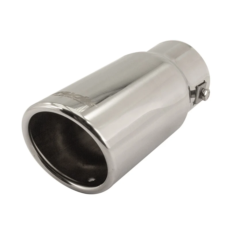 Simoni Racing, Ändrör, Rund/Sned Inox - Ø76xL180mm - Installation ->64mm